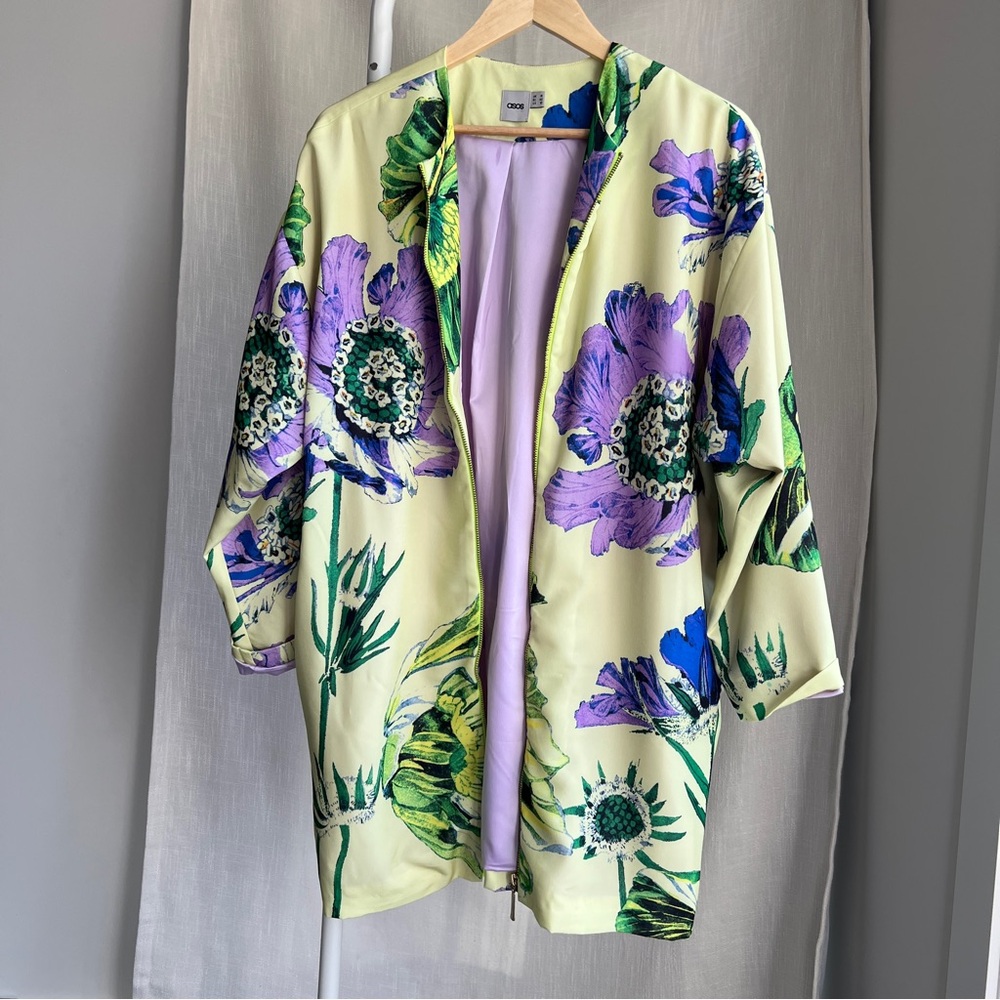 Vibrant Floral Kimono Jacket